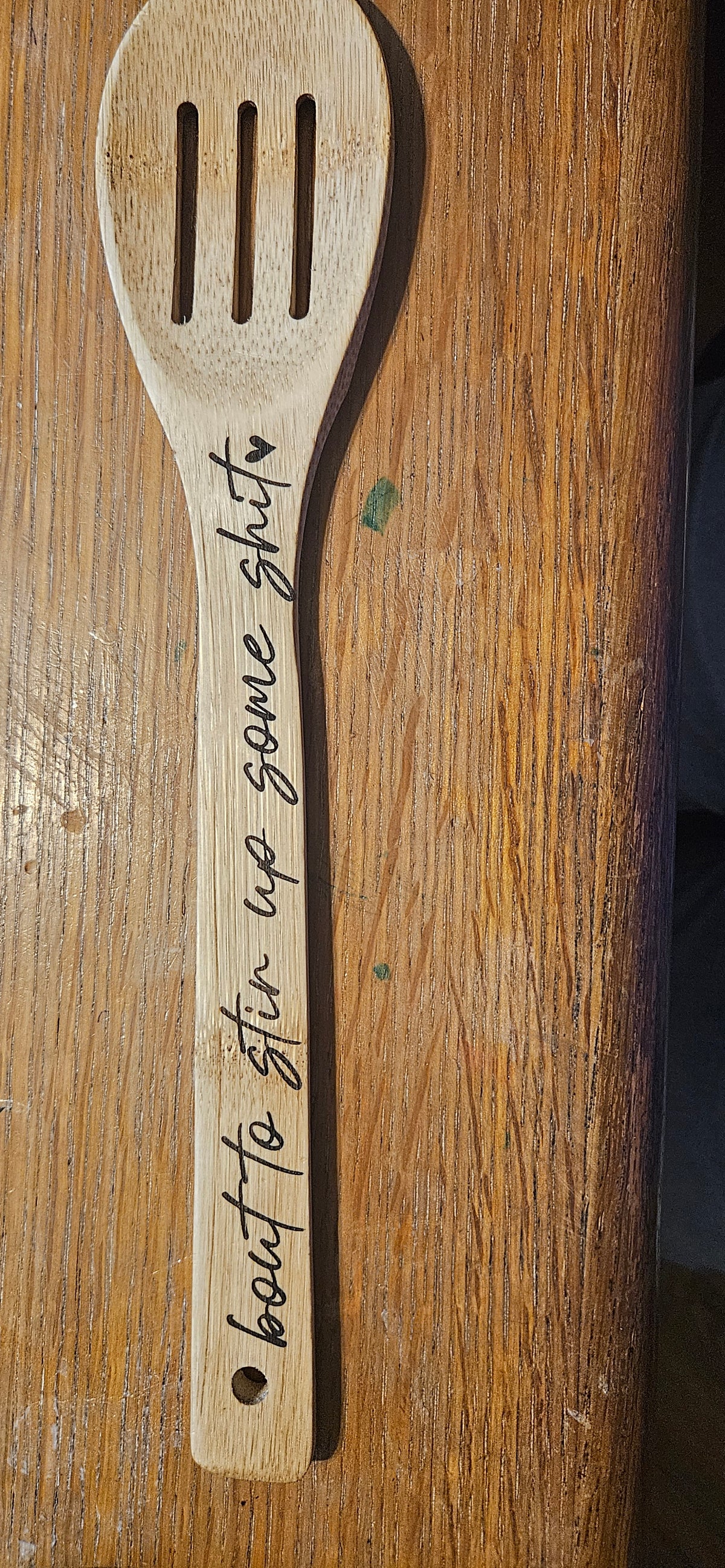 Engraved Wooden Spoon